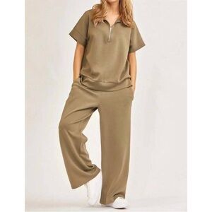 Elegant Tan Women's Jumpsuit